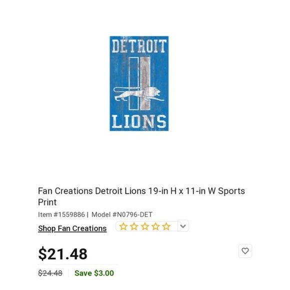 Fan Creations‎ Brand 49ers Football Sign 11" W x 19" H -MINOR FLAWS - Picture 6 of 6